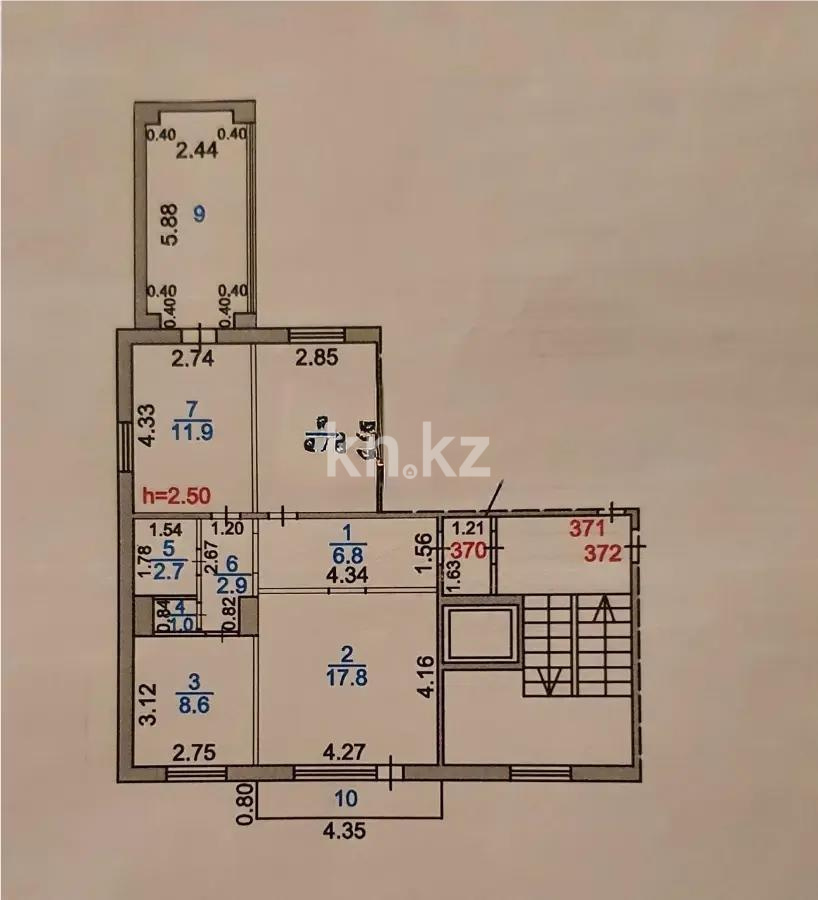 Продажа 3-комнатной квартиры, 72 м² в Караганде - фото 8