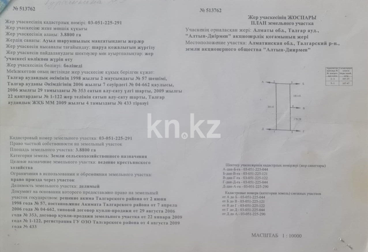 Продажа земельного участка, 3.88 га, Даулет в Алматы - фото 5