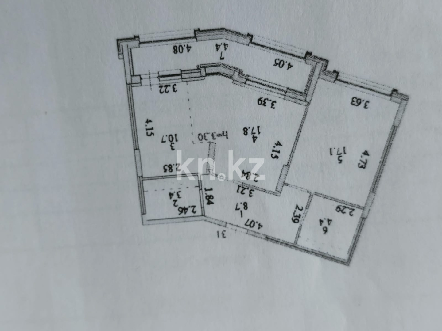 Продажа 2-комнатной квартиры, 66.5 м² в Астане