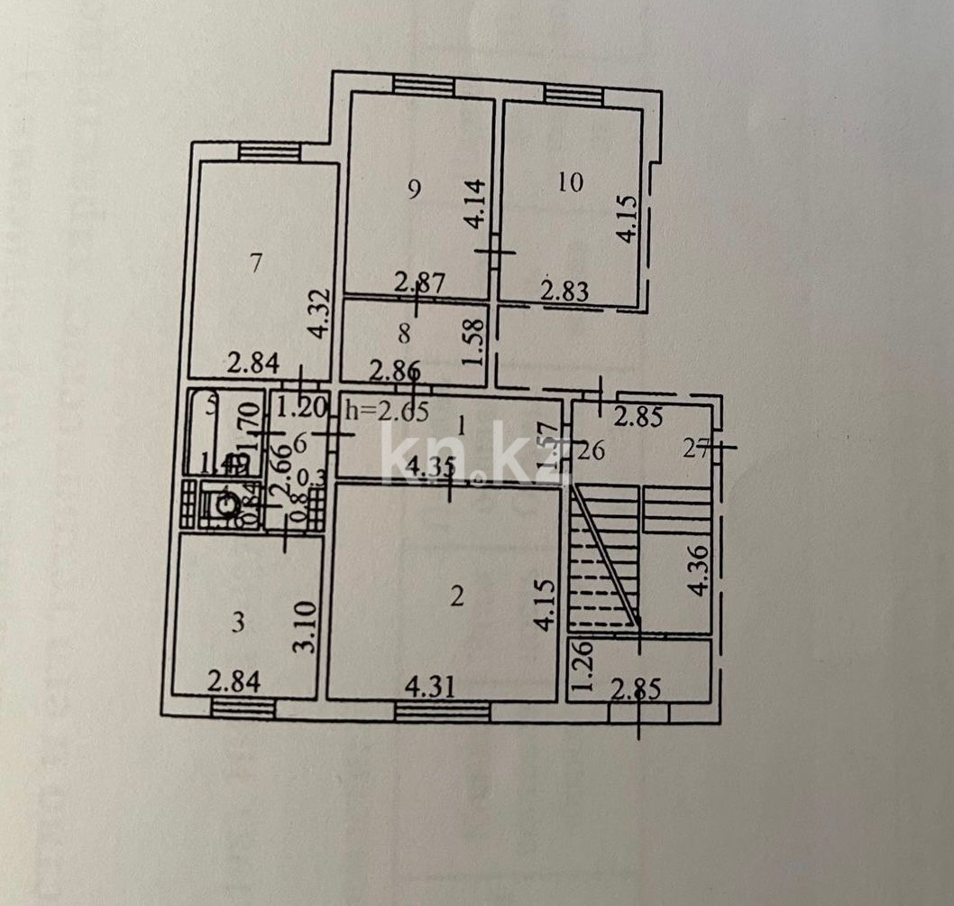Продажа 4-комнатной квартиры, 81 м², мкр. Голубые Пруды, дом  11 в Караганде - фото 2