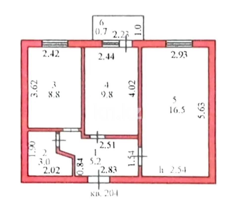 Продажа 2-комнатной квартиры, 44 м², ул. Манаса, дом  23/1 в Астане - фото 7