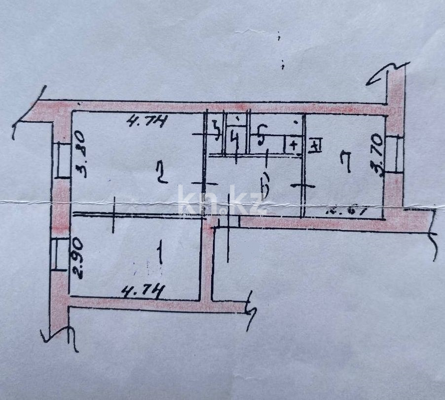 Продажа 2-комнатной квартиры, 54.1 м², пр. Назарбаева, дом  66 в Усть-Каменогорске - фото 11