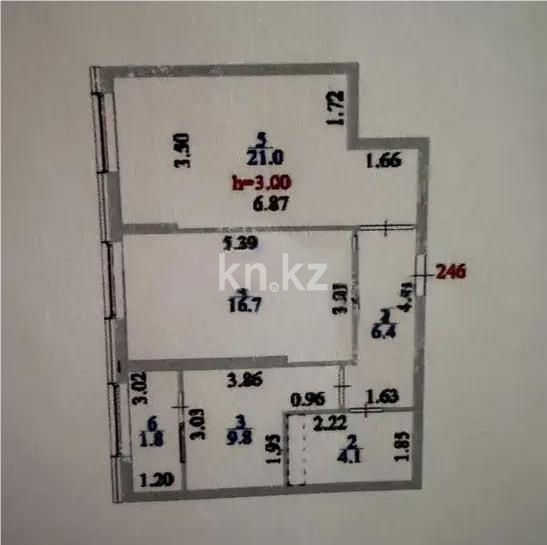 Продажа 2-комнатной квартиры, 59.8 м² в Астане - фото 2