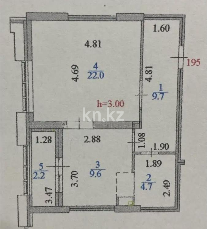 Продажа 1-комнатной квартиры, 48 м² в Астане - фото 4