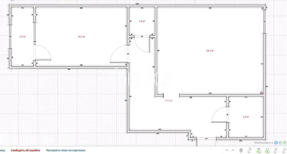 Продажа 2-комнатной квартиры, 60 м², ул. Бокейхана, дом  27/4 в Астане - фото 2