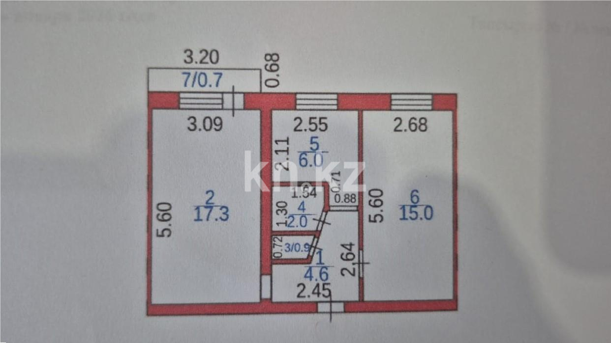Продажа 2-комнатной квартиры, 46 м² в Караганде - фото 17
