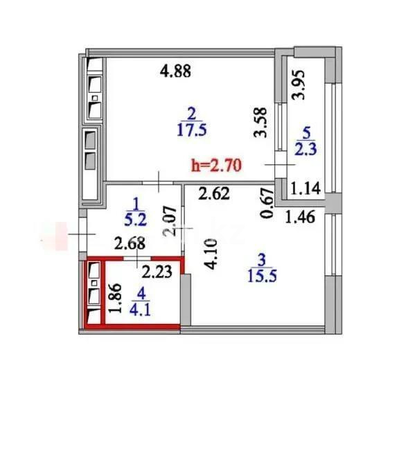 Продажа 2-комнатной квартиры, 45 м² в Астане - фото 4