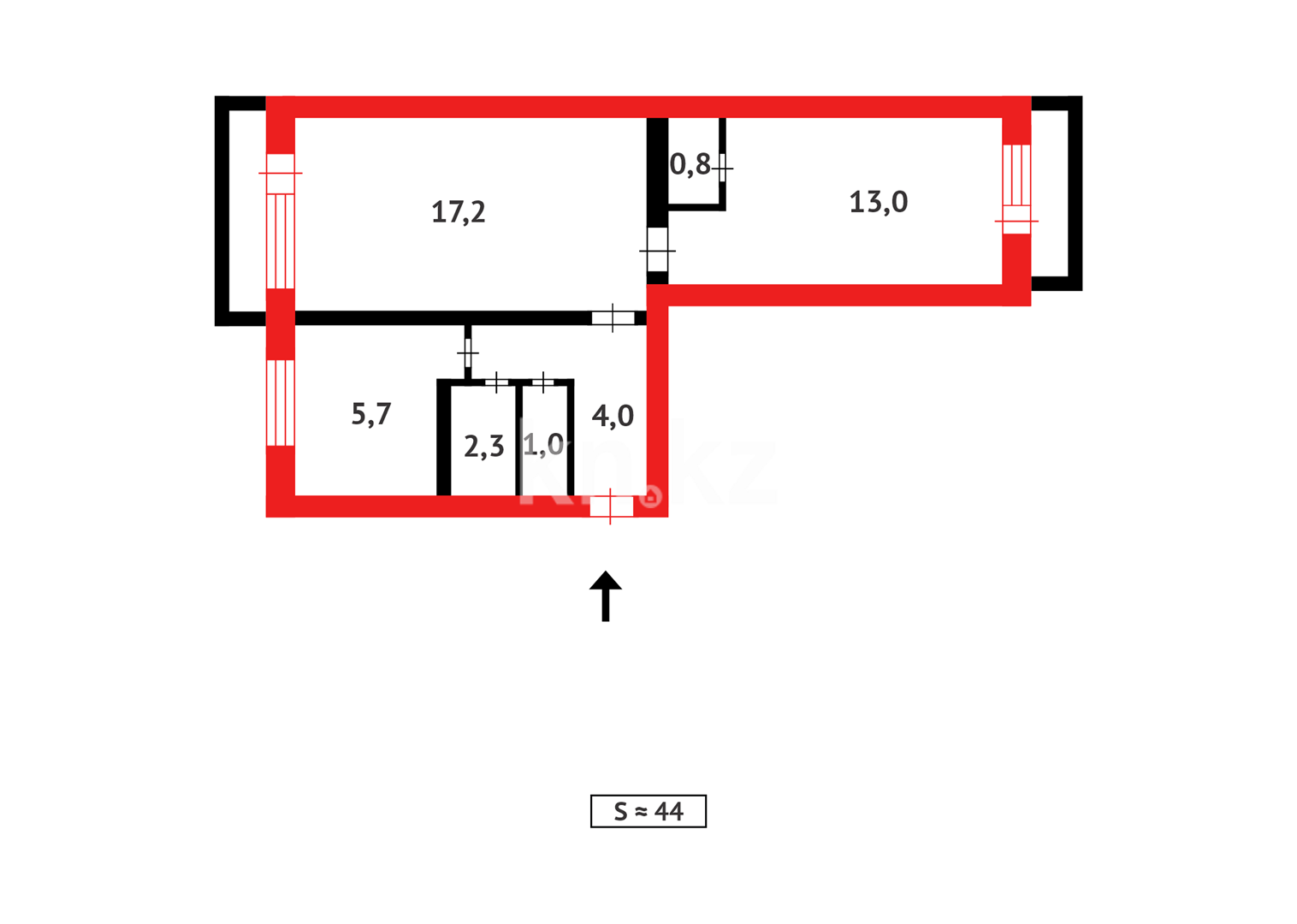Продажа 2-комнатной квартиры, 44 м² в Абае - фото 7