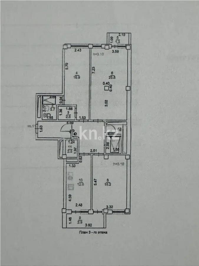 Продажа 3-комнатной квартиры, 106.6 м² в Алматы - фото 3