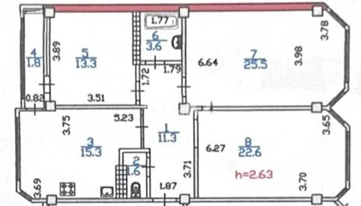 Продажа 3-комнатной квартиры, 96 м² в Алматы - фото 7