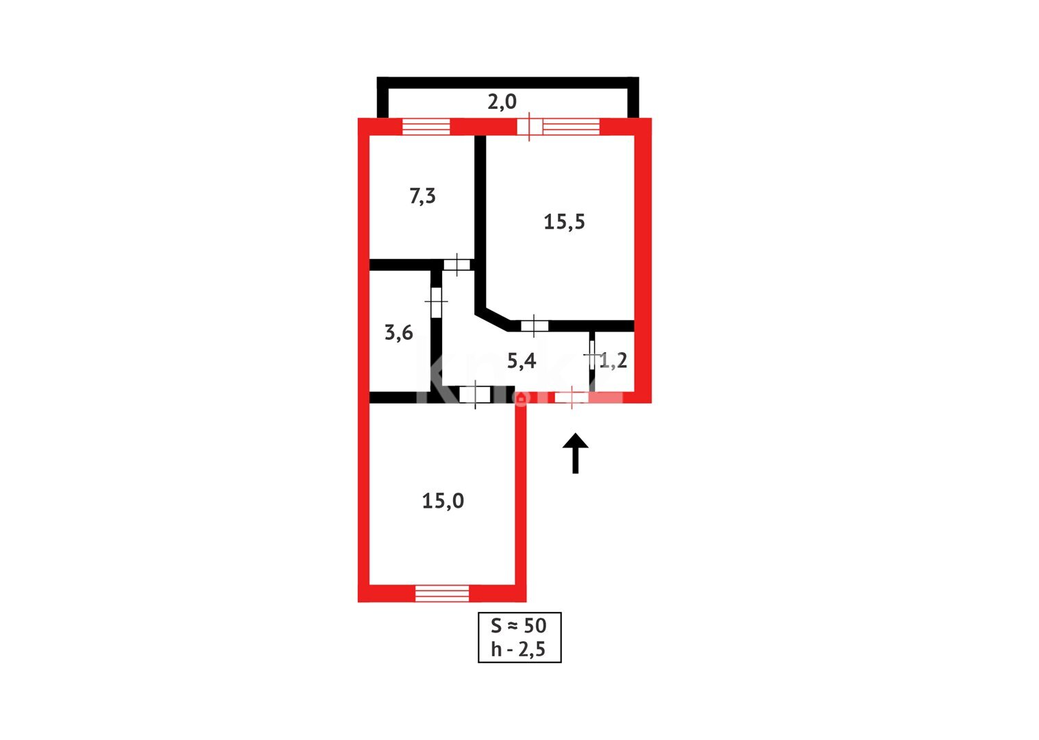Продажа 2-комнатной квартиры, 50 м² в Астане - фото 10
