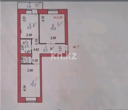 Продажа 2-комнатной квартиры, 48.5 м² в Астане - фото 6