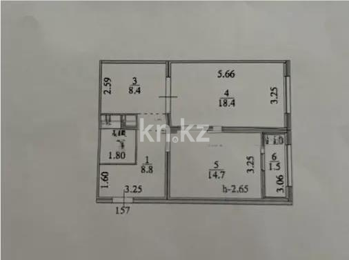Продажа 2-комнатной квартиры, 56 м² в Астане - фото 6