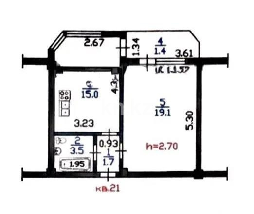 Продажа 1-комнатной квартиры, 40.7 м² в Алматы - фото 4