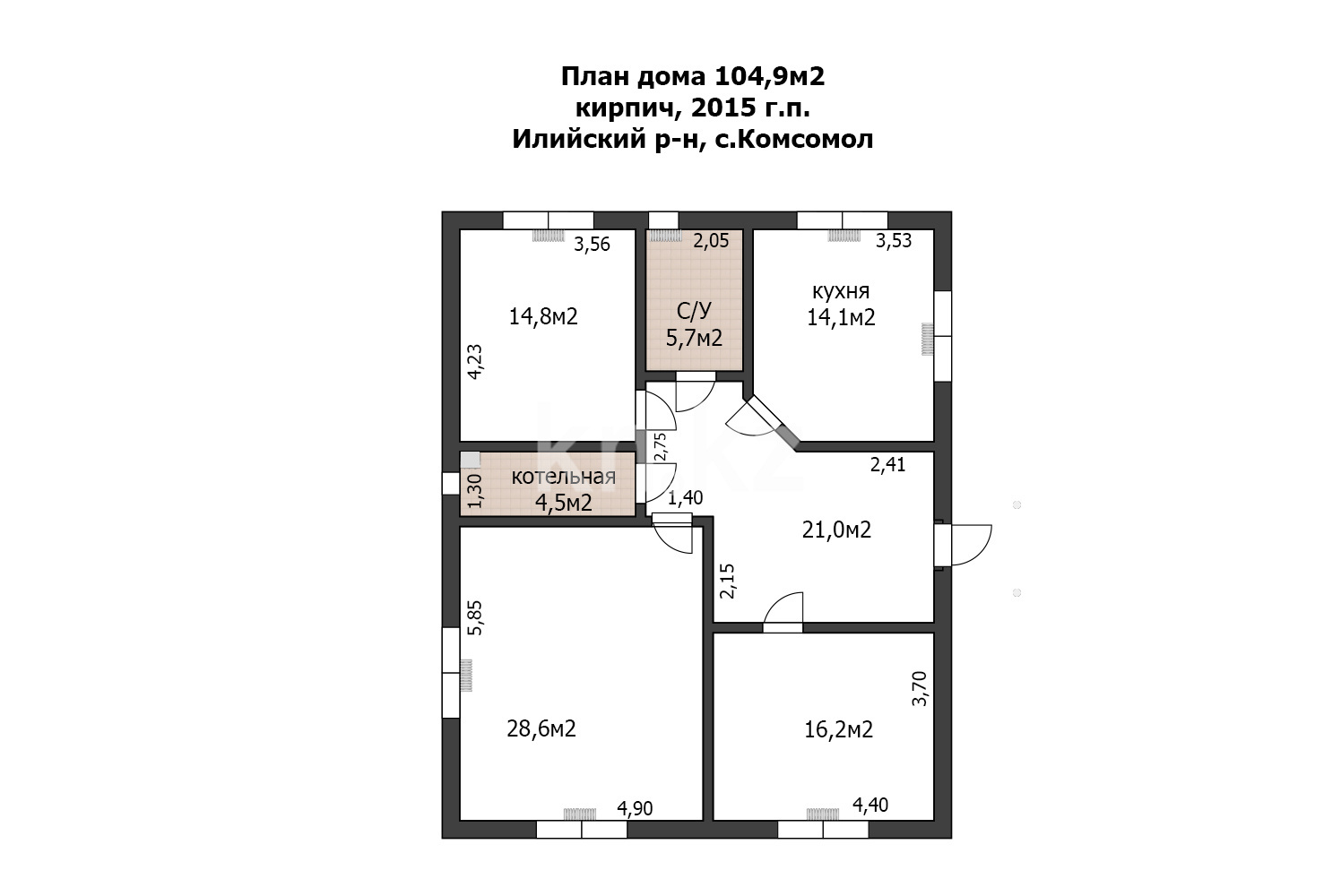 Продажа 3-комнатного дома, 104.9 м² в Алматинской области - фото 3
