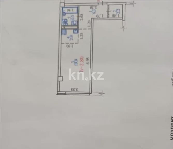 Продажа 1-комнатной квартиры, 35.3 м² в Алматы - фото 7