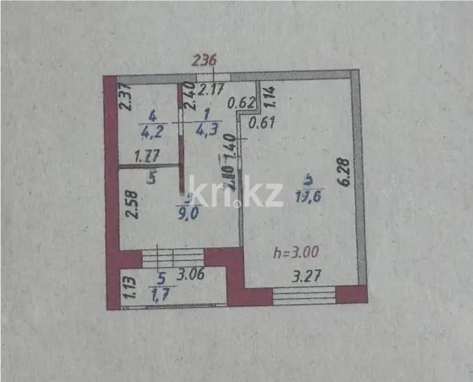 Продажа 1-комнатной квартиры, 39 м² в Астане