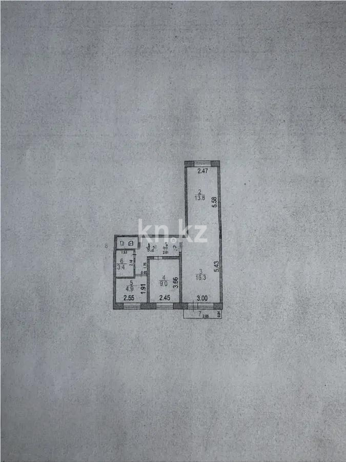 Продажа 3-комнатной квартиры, 57 м² в Абае