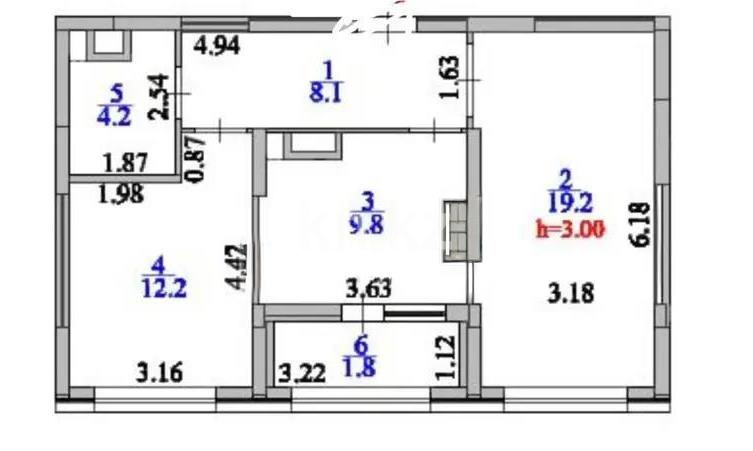 Продажа 2-комнатной квартиры, 55.3 м² в Астане - фото 6