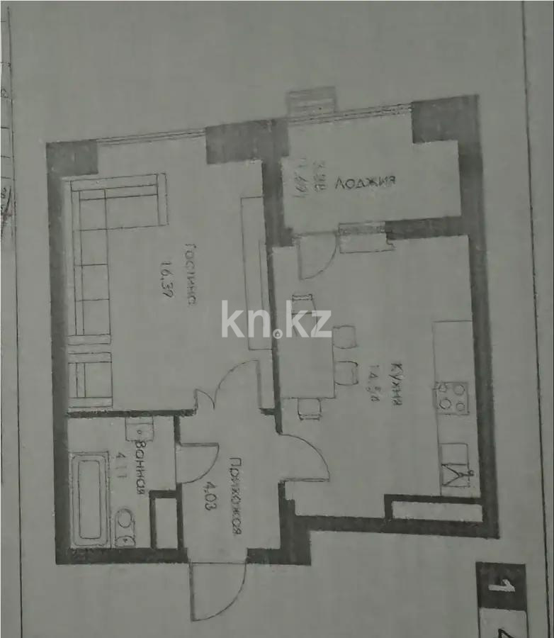 Продажа 1-комнатной квартиры, 44 м², ул. Хусейна бен Талала, дом  30 в Астане - фото 4