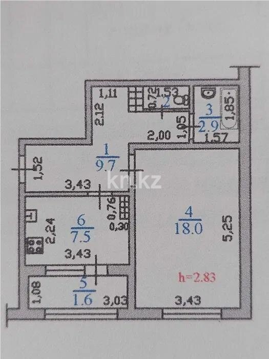Продажа 1-комнатной квартиры, 41 м² в Алматы - фото 6