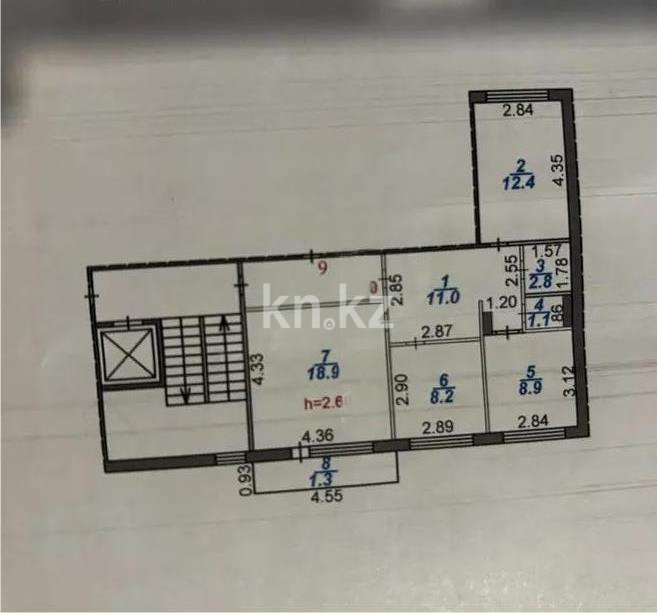 Продажа 3-комнатной квартиры, 64 м² в Караганде