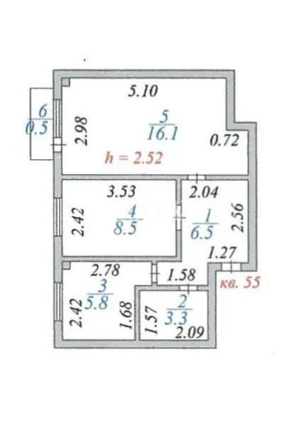 Продажа 2-комнатной квартиры, 40.2 м² в Астане - фото 5