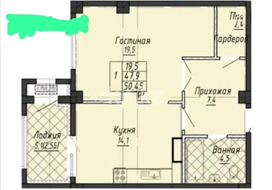 Продажа 2-комнатной квартиры, 51 м², ул. Майлина, дом  6б в Астане - фото 5