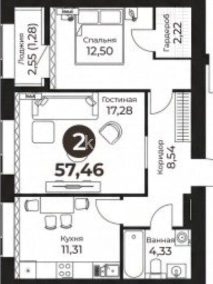 Продажа 1-комнатной квартиры, 41 м² в Астане - фото 8