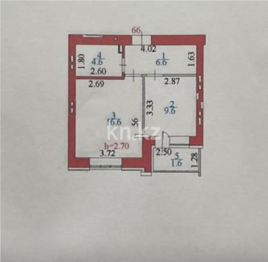 Продажа 1-комнатной квартиры, 39 м² в Астане - фото 4