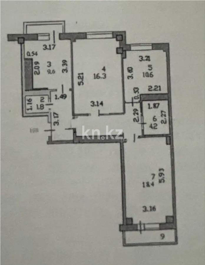 Продажа 3-комнатной квартиры, 75.8 м² в Астане - фото 8