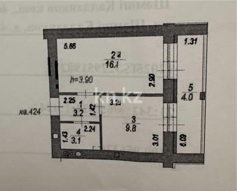 Продажа 1-комнатной квартиры, 36.5 м² в Астане