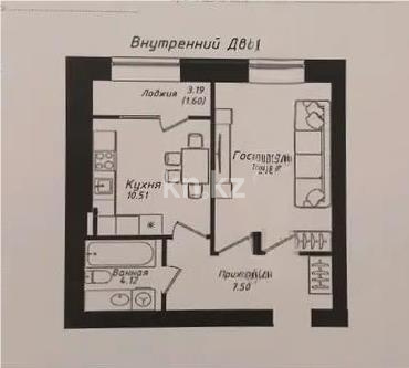 Продажа 1-комнатной квартиры, 40 м² в Астане