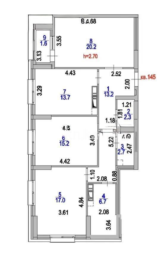 Продажа 3-комнатной квартиры, 92.6 м² в Астане - фото 8
