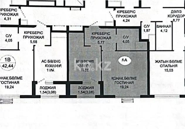 Продажа 1-комнатной квартиры, 42.5 м² в Астане - фото 4