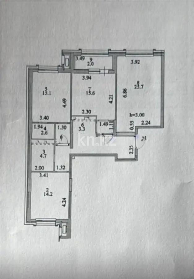 Продажа 3-комнатной квартиры, 100.5 м², ул. Калдаякова, дом  8 в Астане