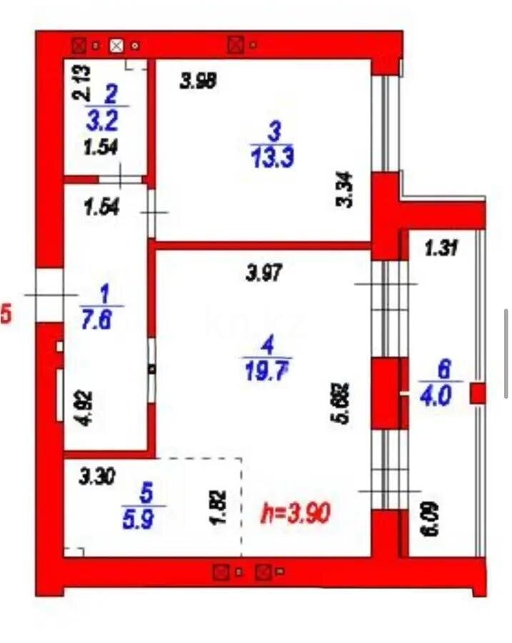 Продажа 2-комнатной квартиры, 53 м² в Астане - фото 2