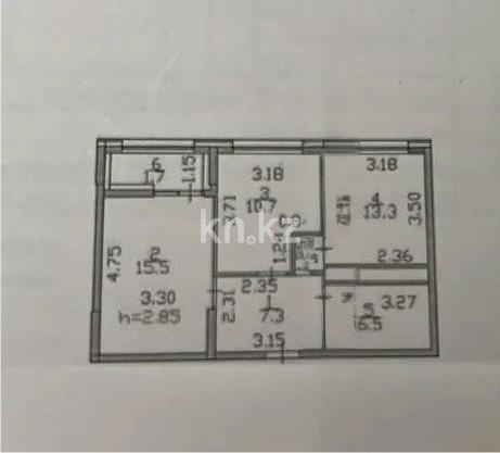 Продажа 2-комнатной квартиры, 55 м² в Астане - фото 5