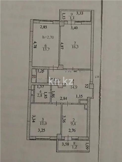 Продажа 3-комнатной квартиры, 72 м² в Астане - фото 8
