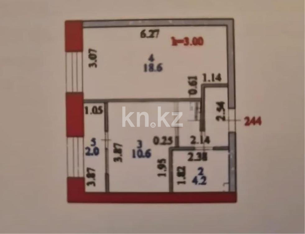 Продажа 1-комнатной квартиры, 40.2 м² в Астане - фото 3