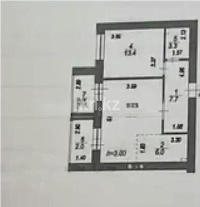 Продажа 2-комнатной квартиры, 55 м² в Астане