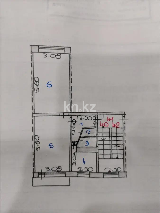 Продажа 2-комнатной квартиры, 47 м², ул. Осевая, дом  6 в Караганде - фото 6