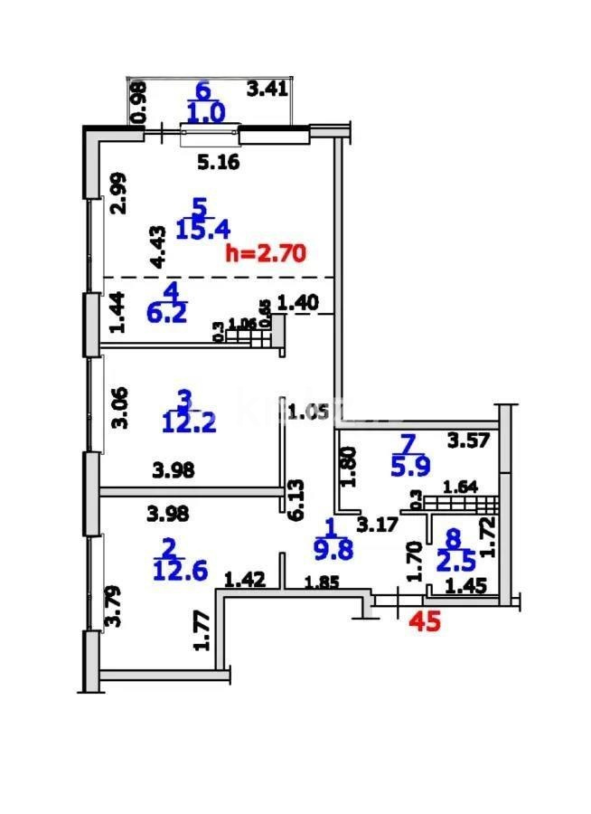 Продажа 3-комнатной квартиры, 67 м² в Алматы - фото 5
