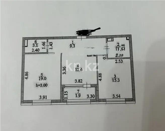 Продажа 2-комнатной квартиры, 65.8 м² в Астане - фото 6