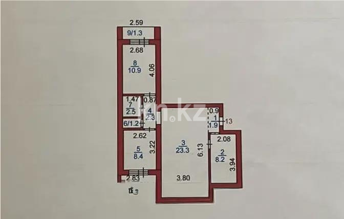 Продажа 3-комнатной квартиры, 61 м² в Караганде - фото 6