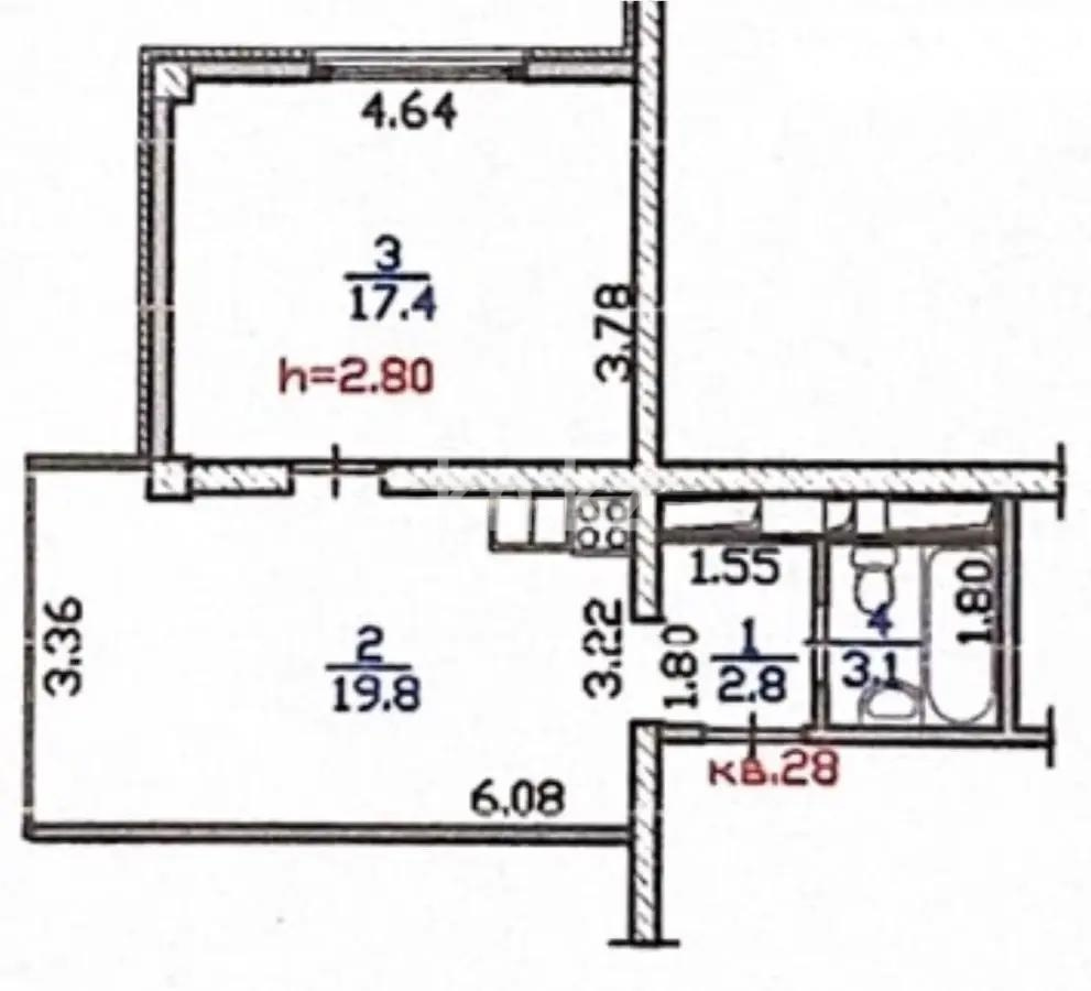 Продажа 2-комнатной квартиры, 43 м² в Алматы - фото 4