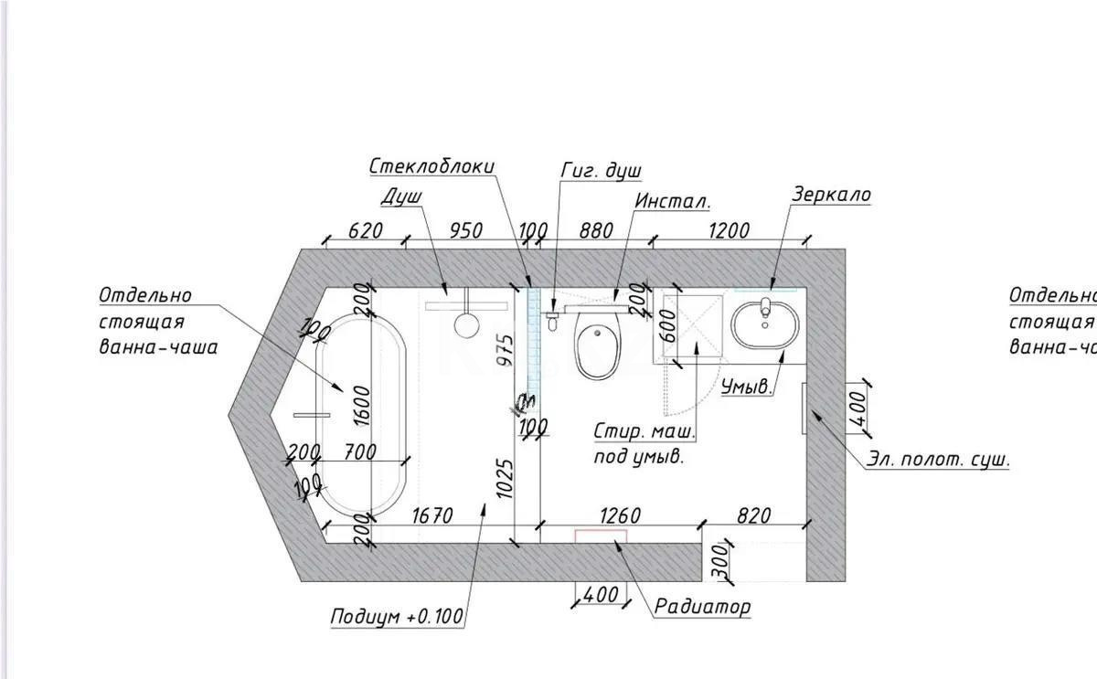 Продажа 2-комнатной квартиры, 62 м² в Алматы