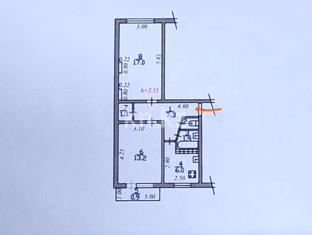 Продажа 2-комнатной квартиры, 48.6 м² в Алматы - фото 14