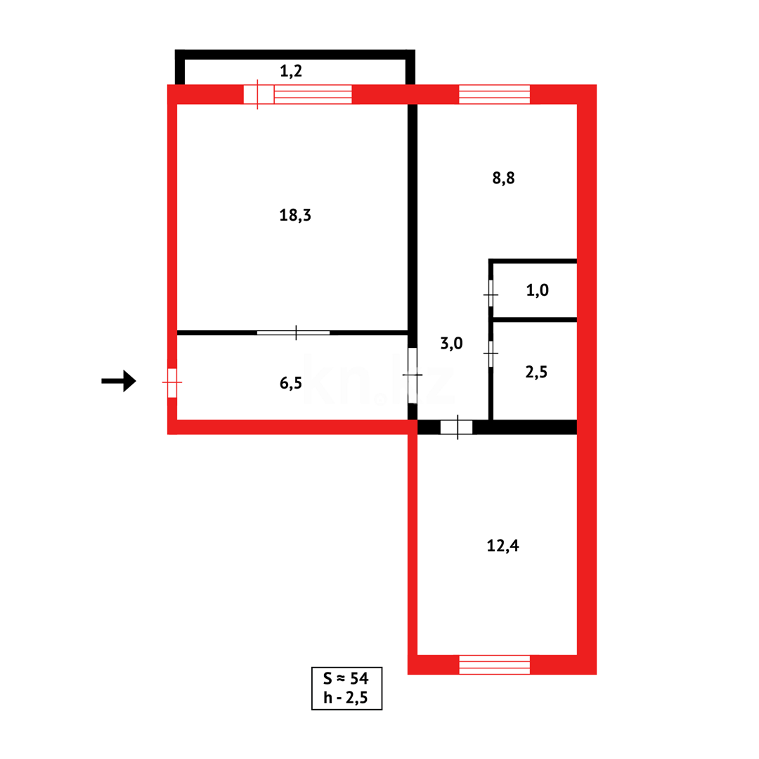 Продажа 2-комнатной квартиры, 53 м² в Абае - фото 10