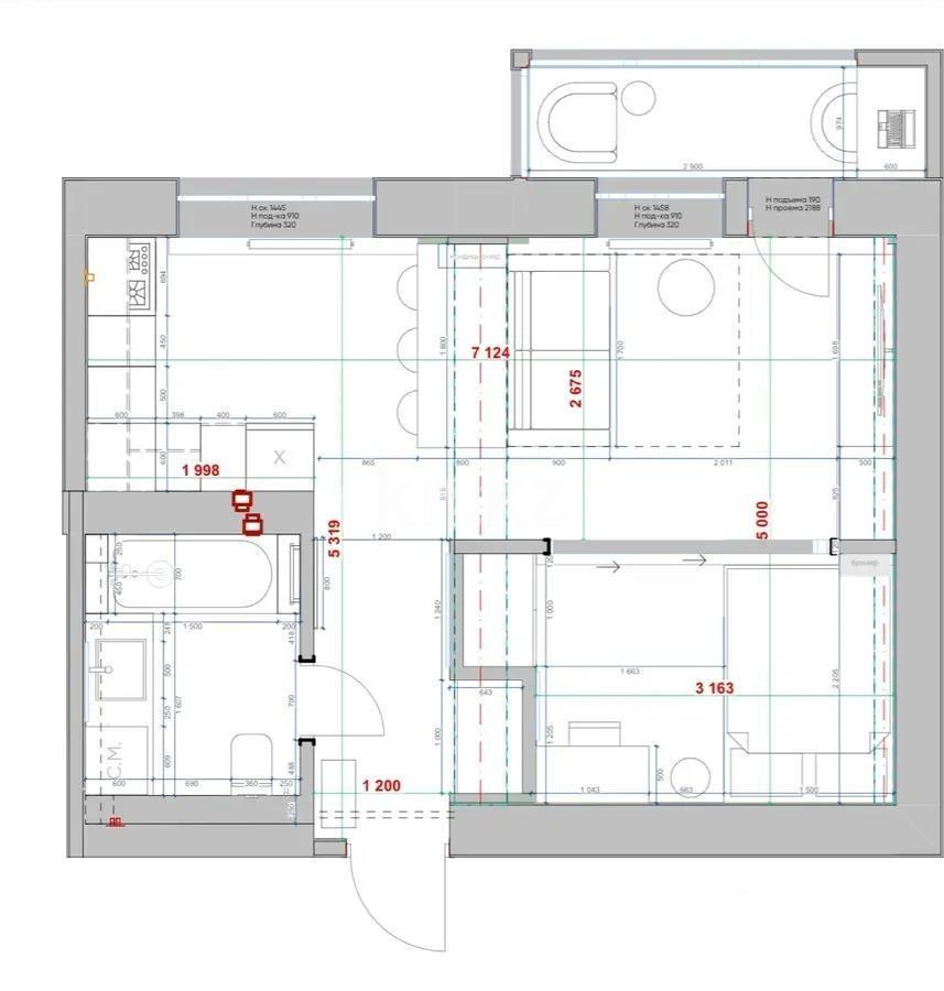Продажа 2-комнатной квартиры, 33 м², ул. Кабанбай батыра, дом  238 в Алматы - фото 4